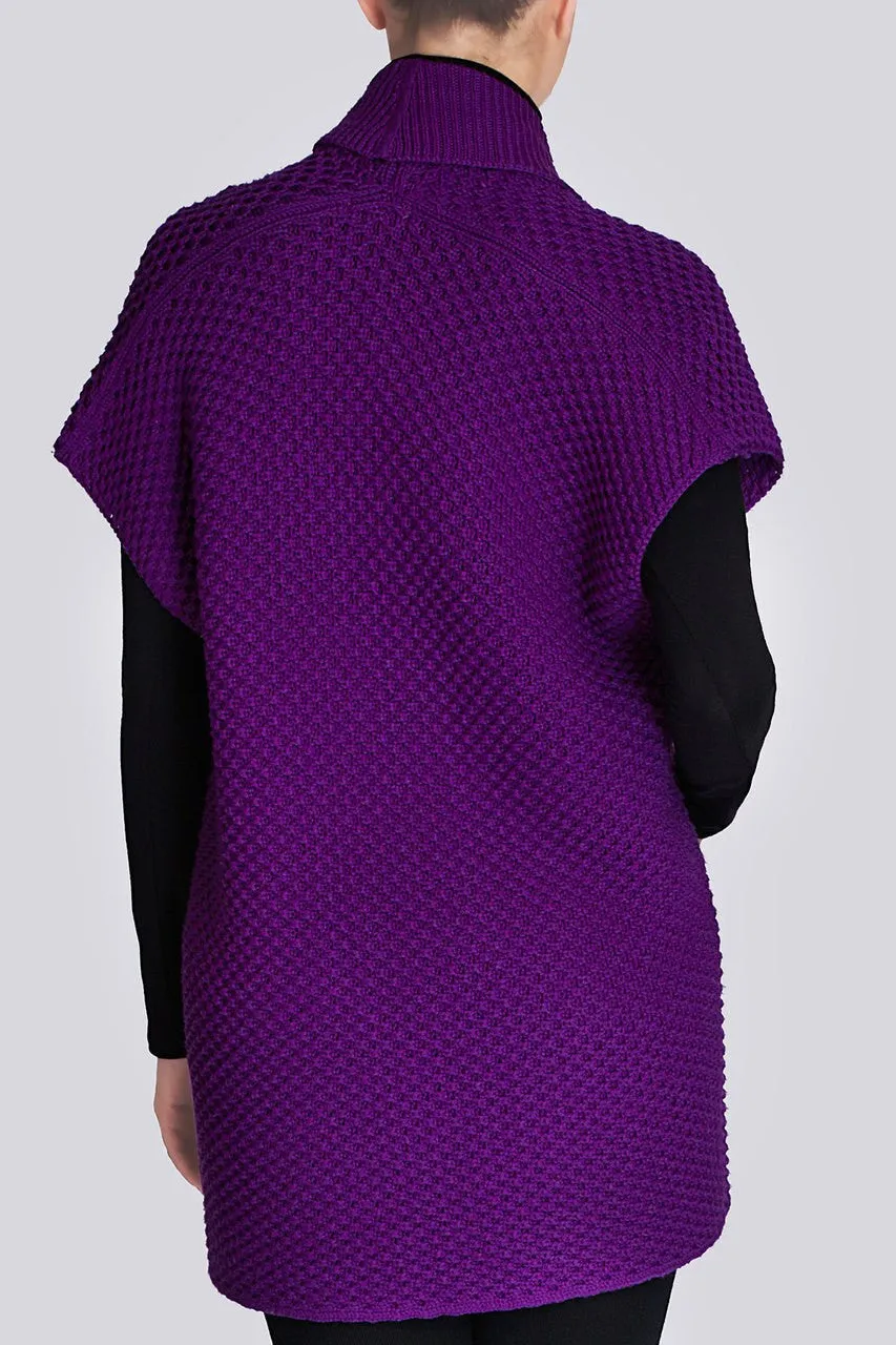 Merino Wool Knitwear Cocoon Vest