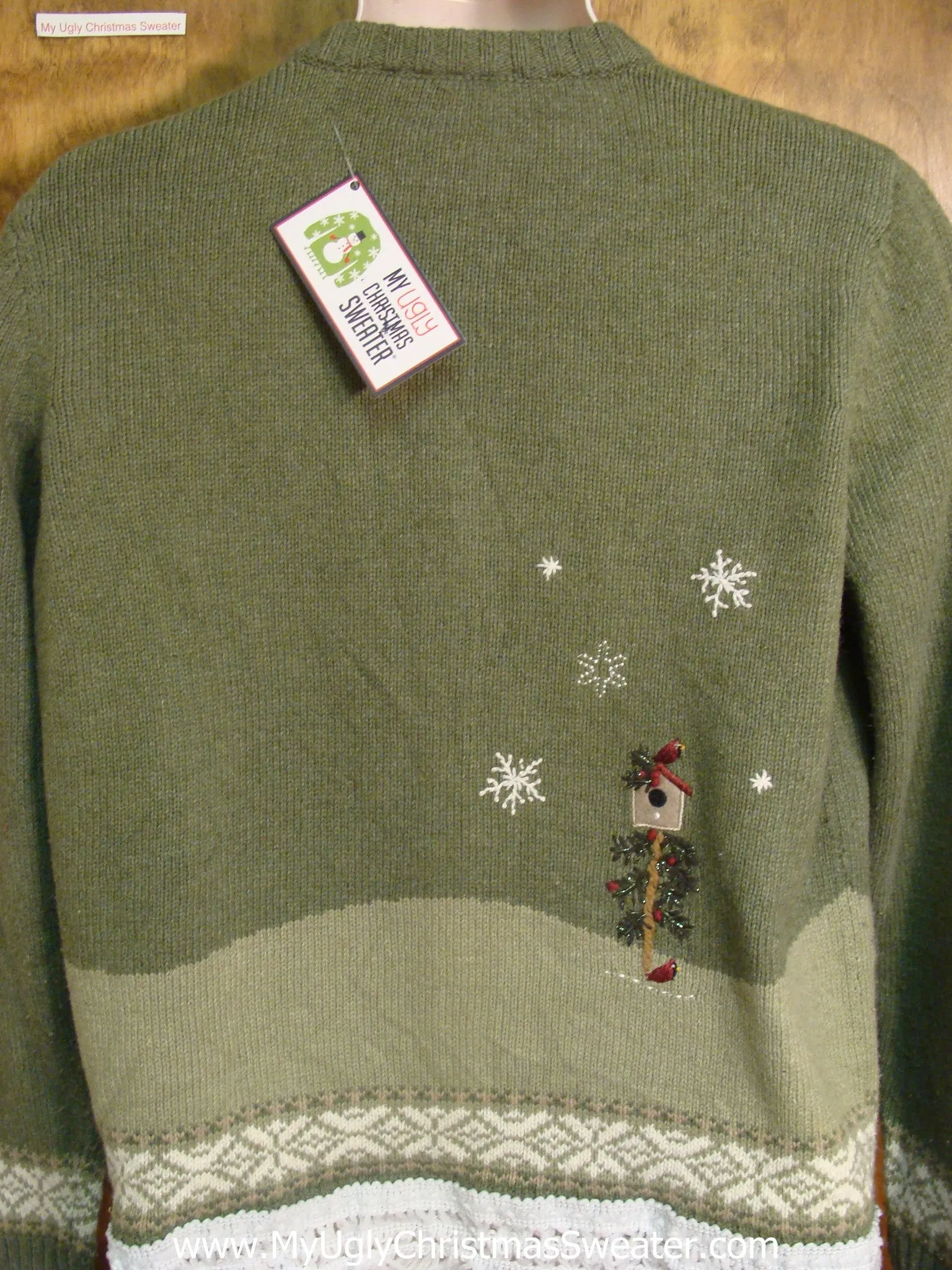 Snowman Dad and Son Playing Tacky Xmas Sweater