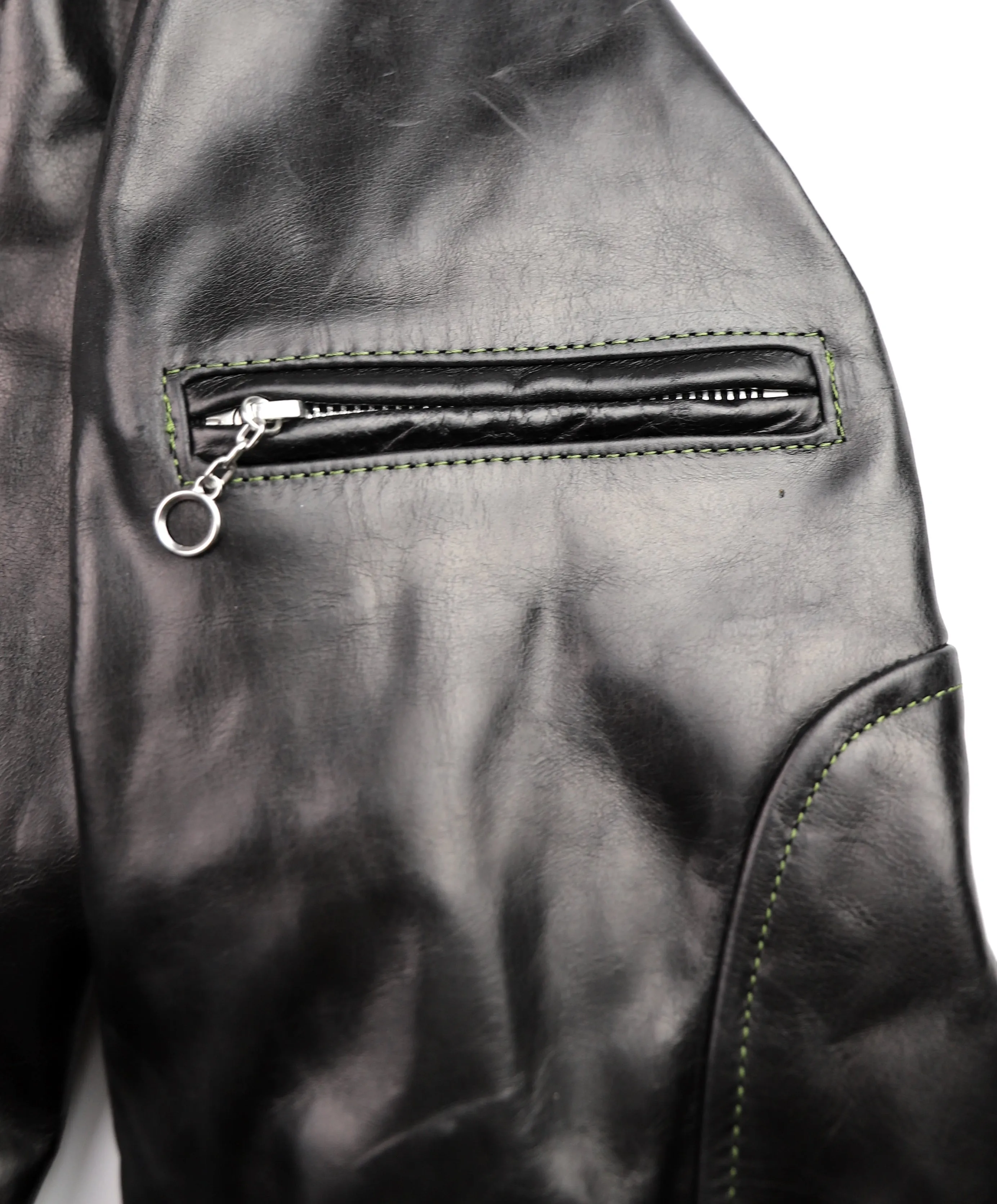 Vanson Agent X Slim Fit Cafe Racer, Black Bainbridge, size Large