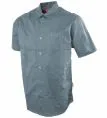 Wildebees Men's Plain Poplin Short Sleeve Shirt